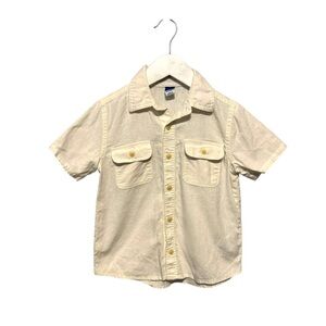 ⭐️ 5/$30 Old Navy Kids Linen Blend Button SS Shirt size 4T